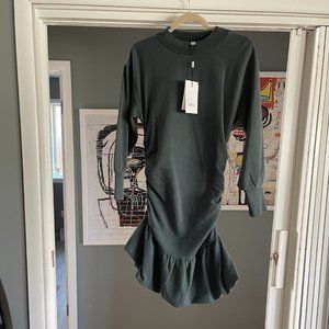 Something Navy Ruched Sweatshirt Dress